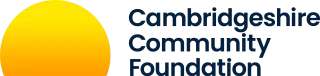 Sunrise icon and text saying 'Cambridgeshire Community Foundation'