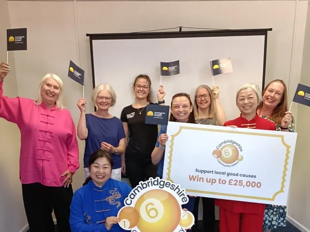 Local charities celebrate their involvement in the Cambridgeshire Community Lottery