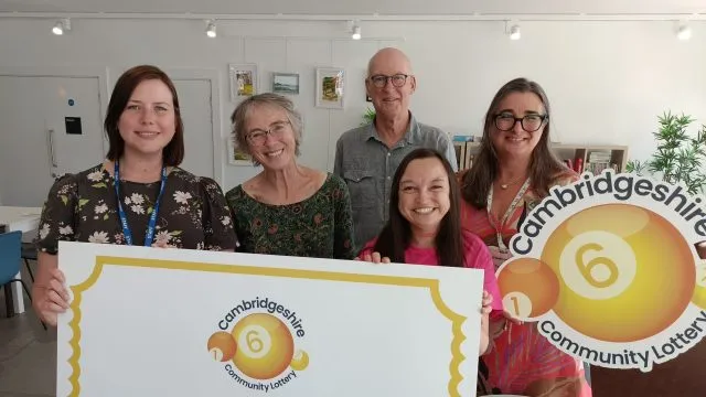 Local charities celebrate their involvement in the Cambridgeshire Community Lottery